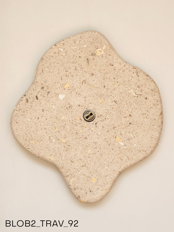 Blob Sconce #2 - Travertine