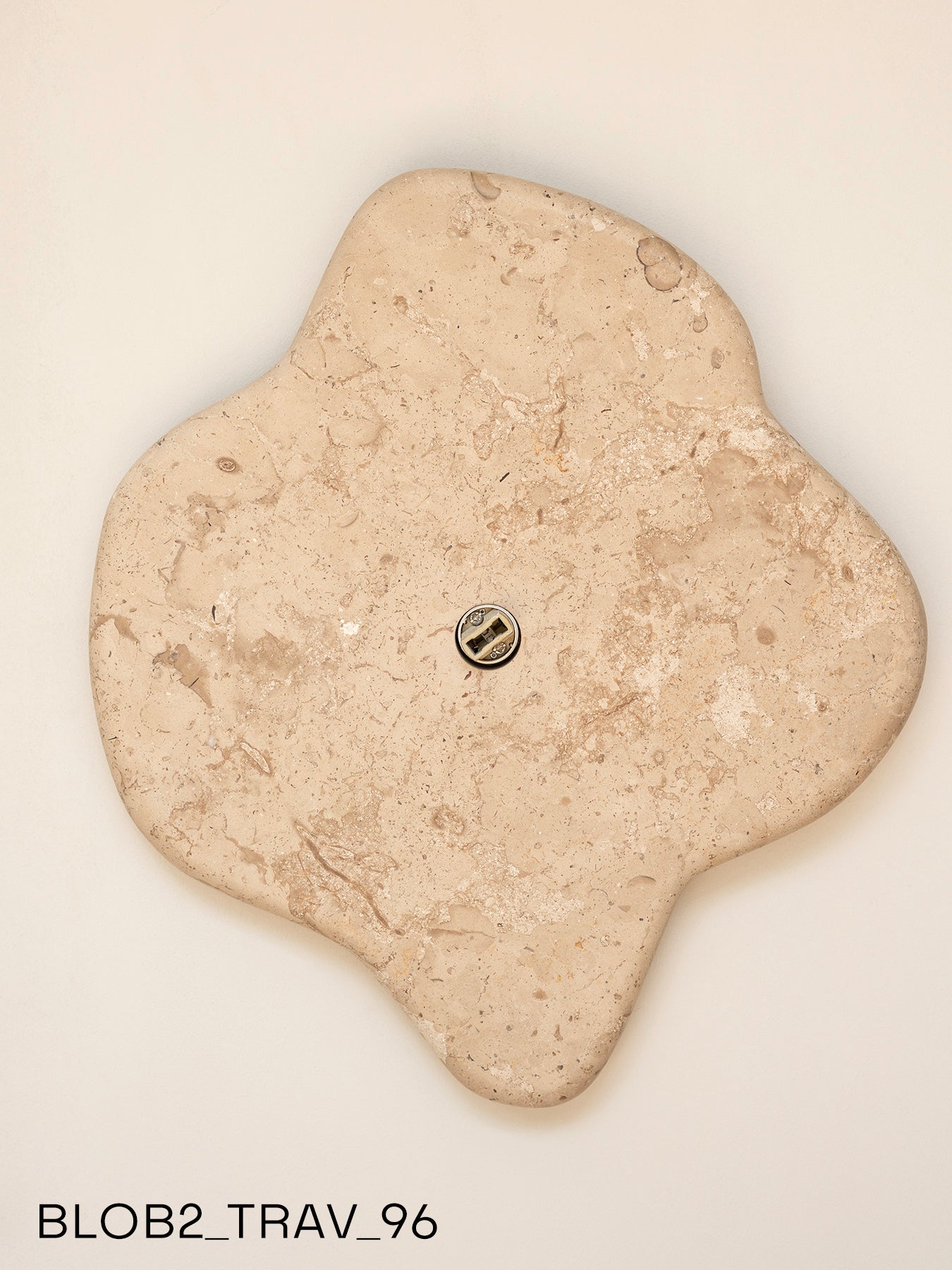 Blob Sconce #2 - Travertine