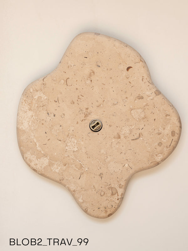 Blob Sconce #2 - Travertine