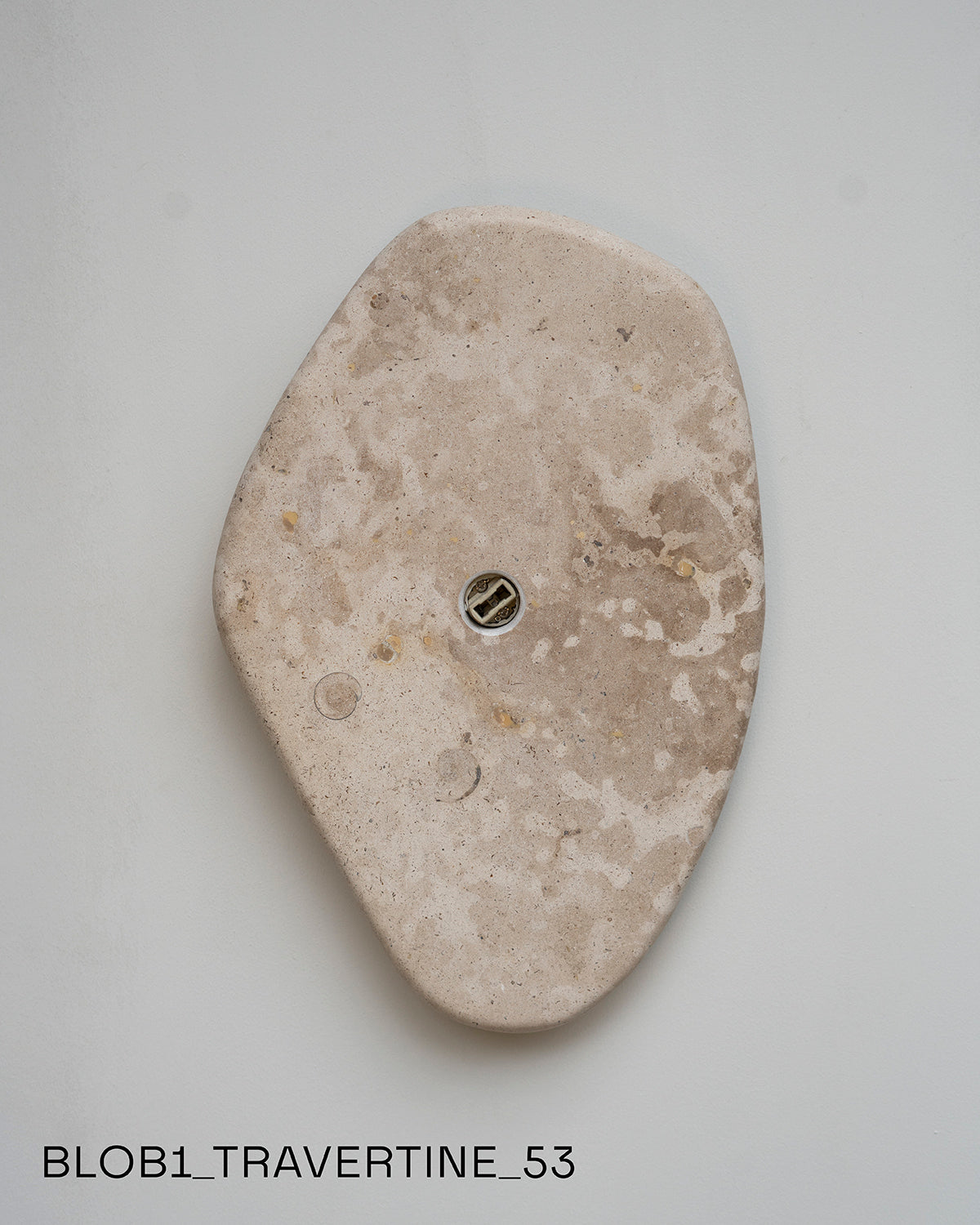 Blob Sconce #1 - Travertine