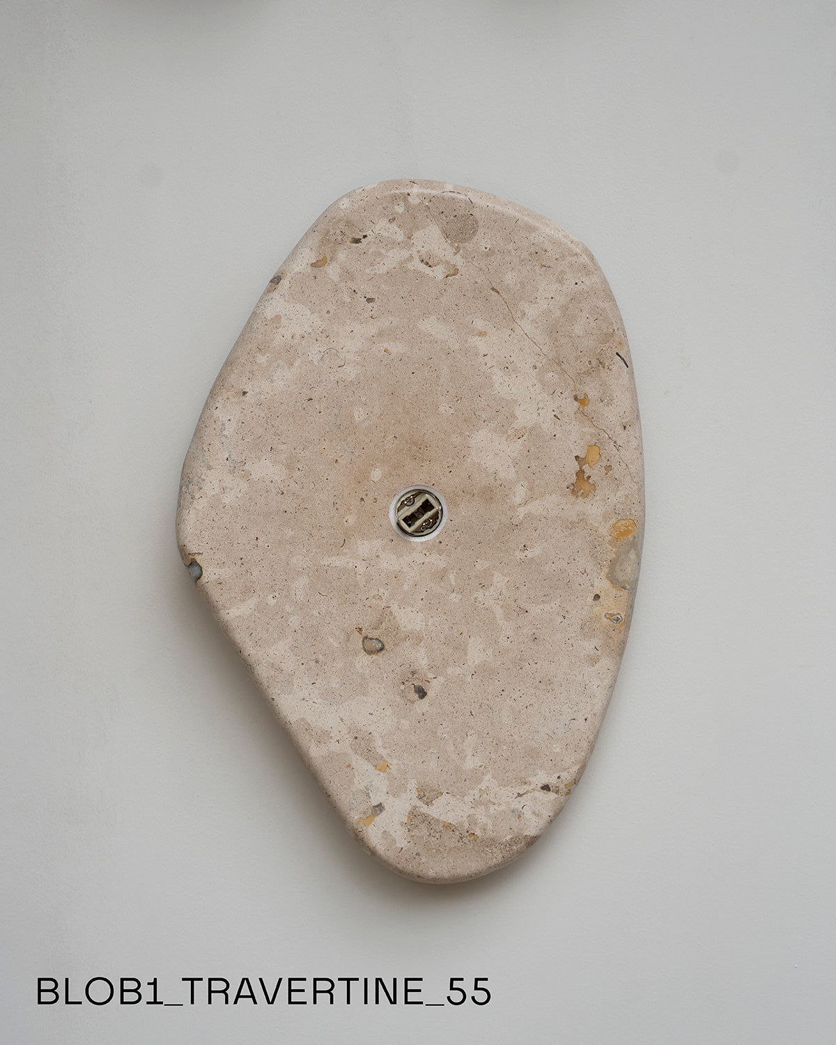 Blob Sconce #1 - Travertine