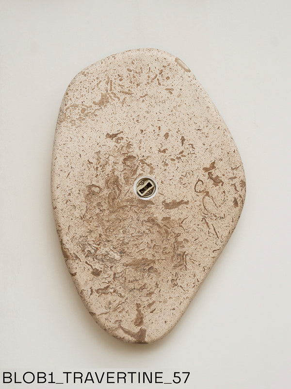 Blob Sconce #1 - Travertine