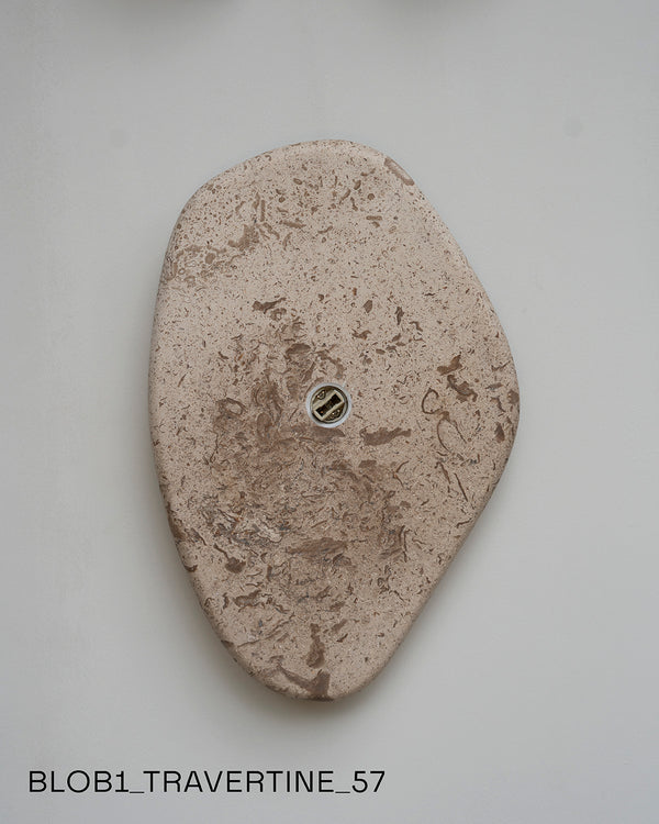 Blob Sconce #1 - Travertine