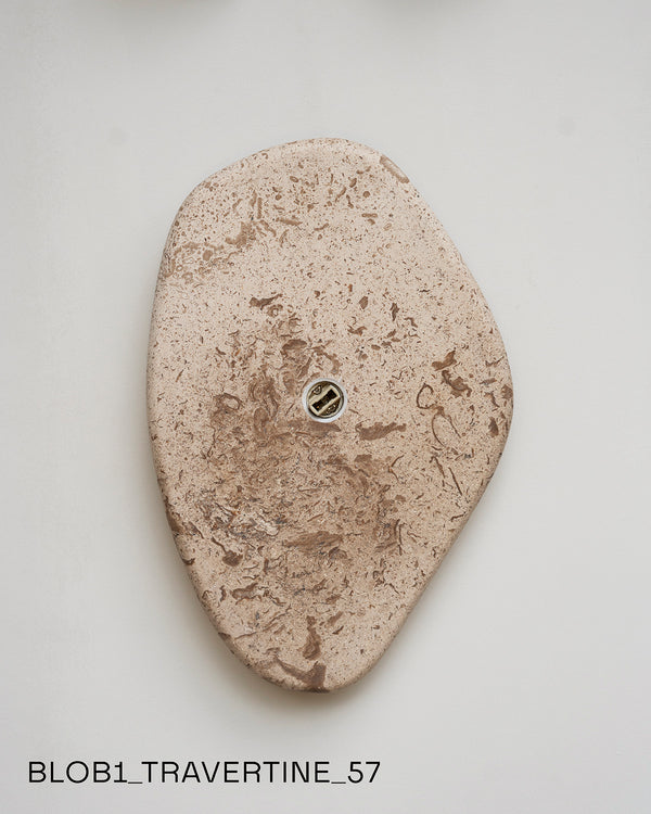 Blob Sconce #1 - Travertine