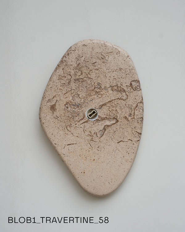 Blob Sconce #1 - Travertine