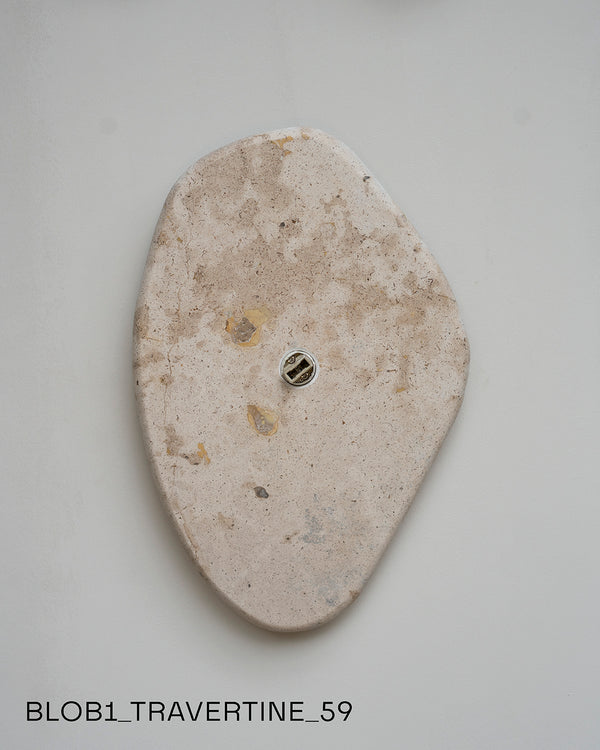 Blob Sconce #1 - Travertine