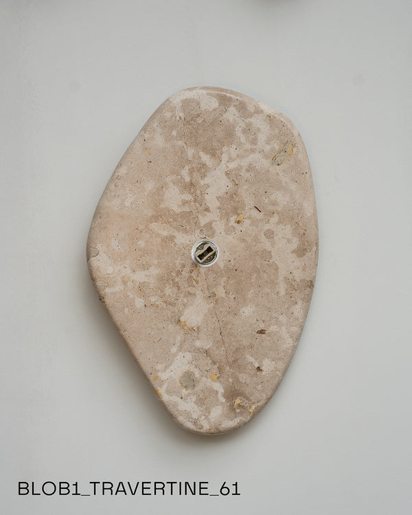 Blob Sconce #1 - Travertine