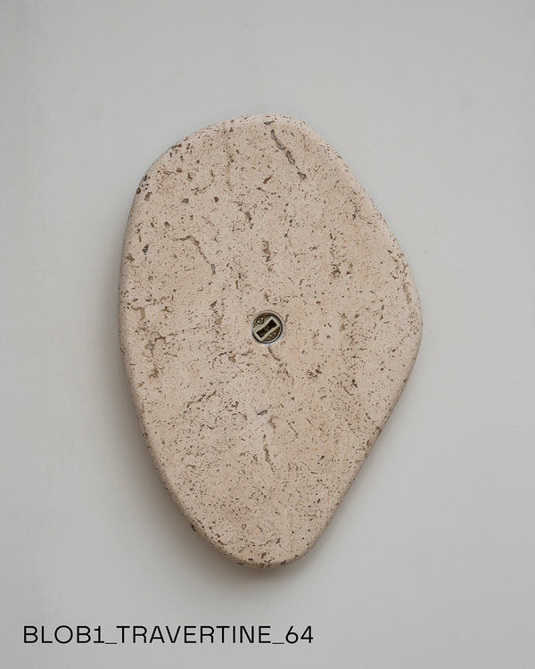 Blob Sconce #1 - Travertine