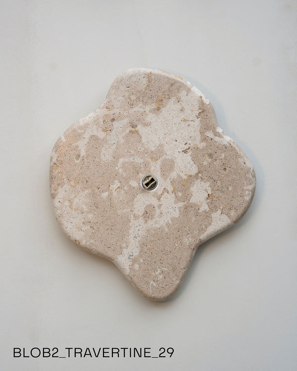 Blob Sconce #2 - Travertine