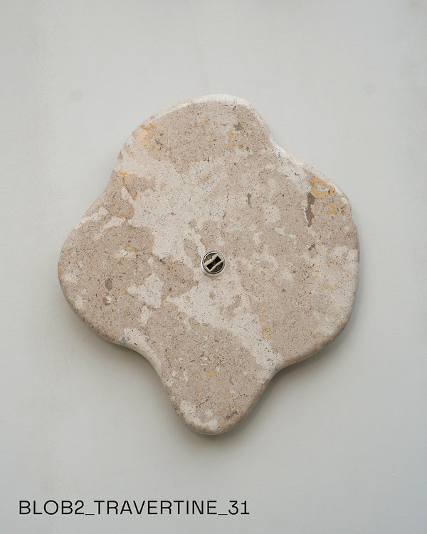 Blob Sconce #2 - Travertine