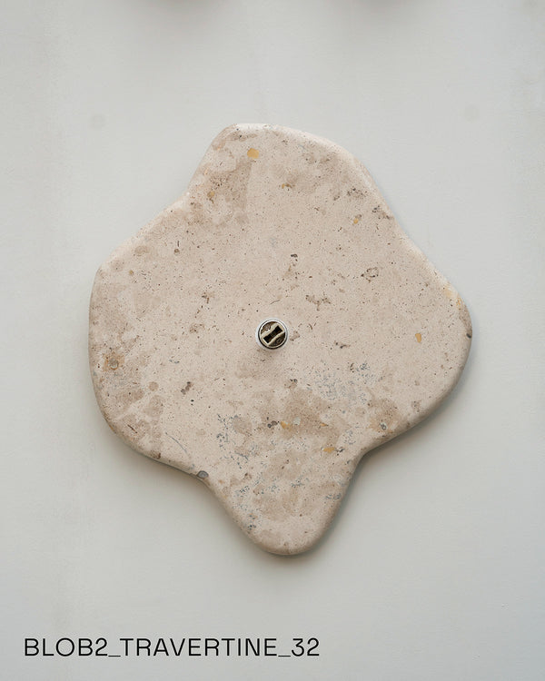 Blob Sconce #2 - Travertine