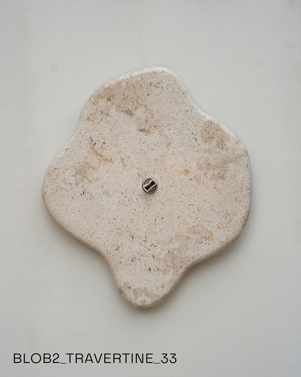 Blob Sconce #2 - Travertine