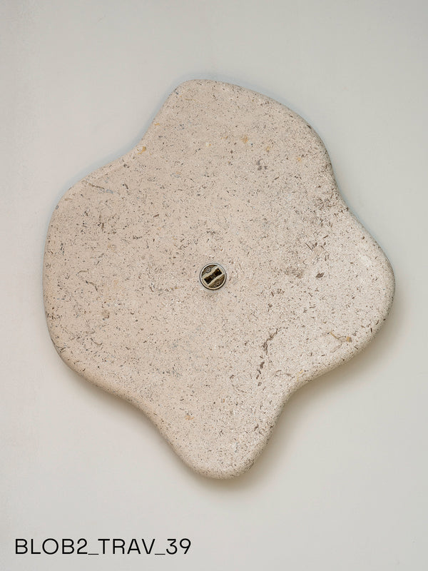 Blob Sconce #2 - Travertine