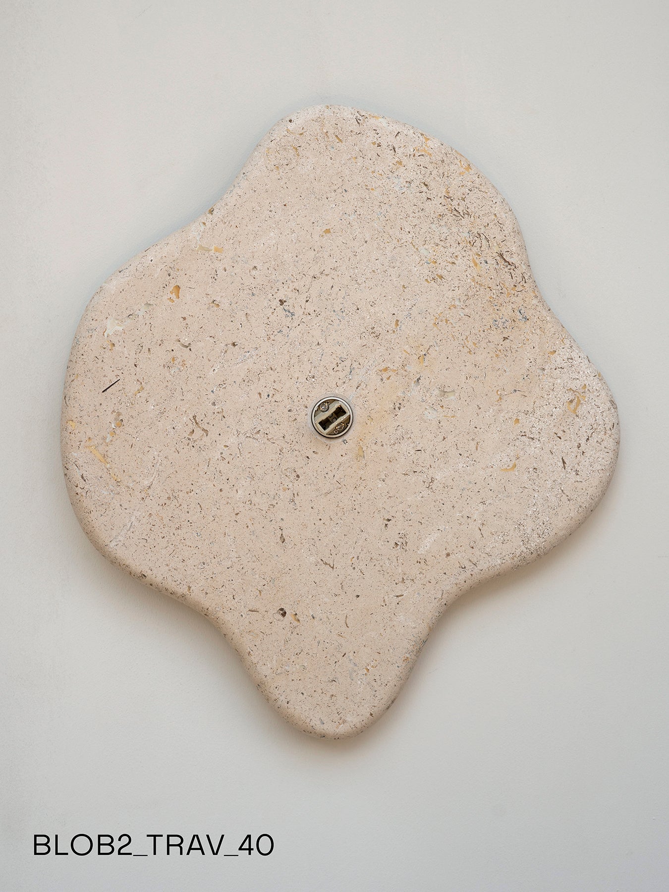 Blob Sconce #2 - Travertine