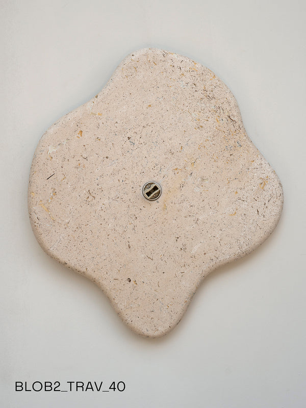 Blob Sconce #2 - Travertine