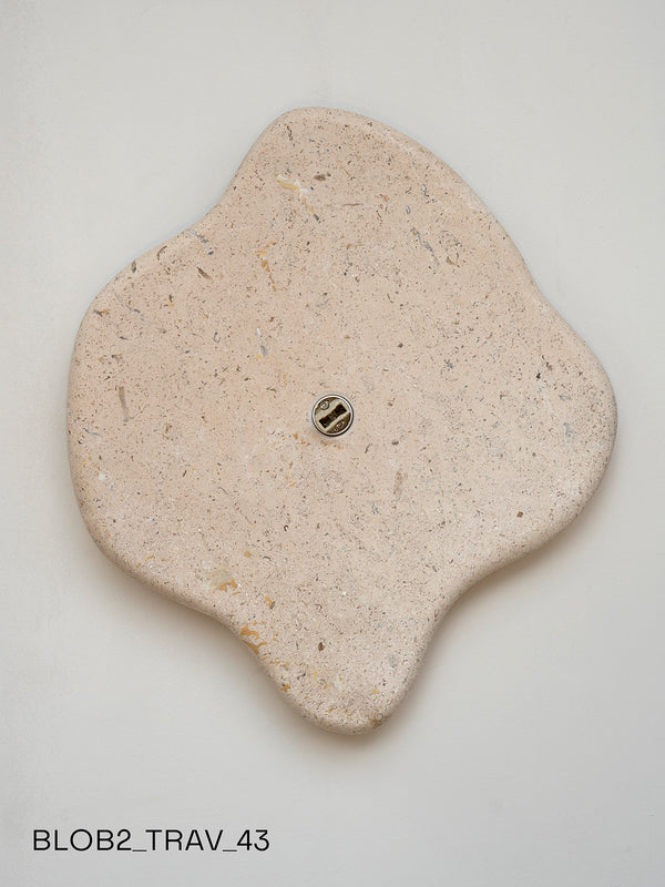 Blob Sconce #2 - Travertine