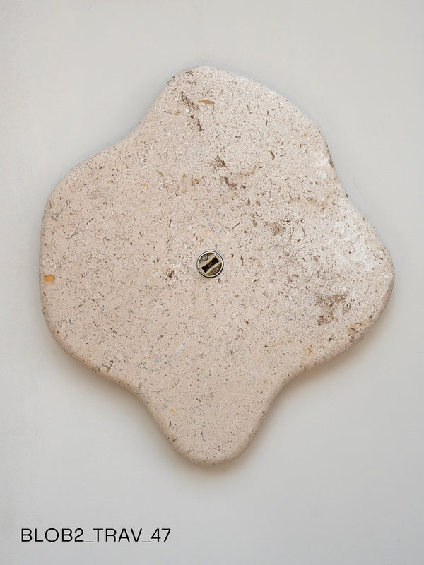 Blob Sconce #2 - Travertine