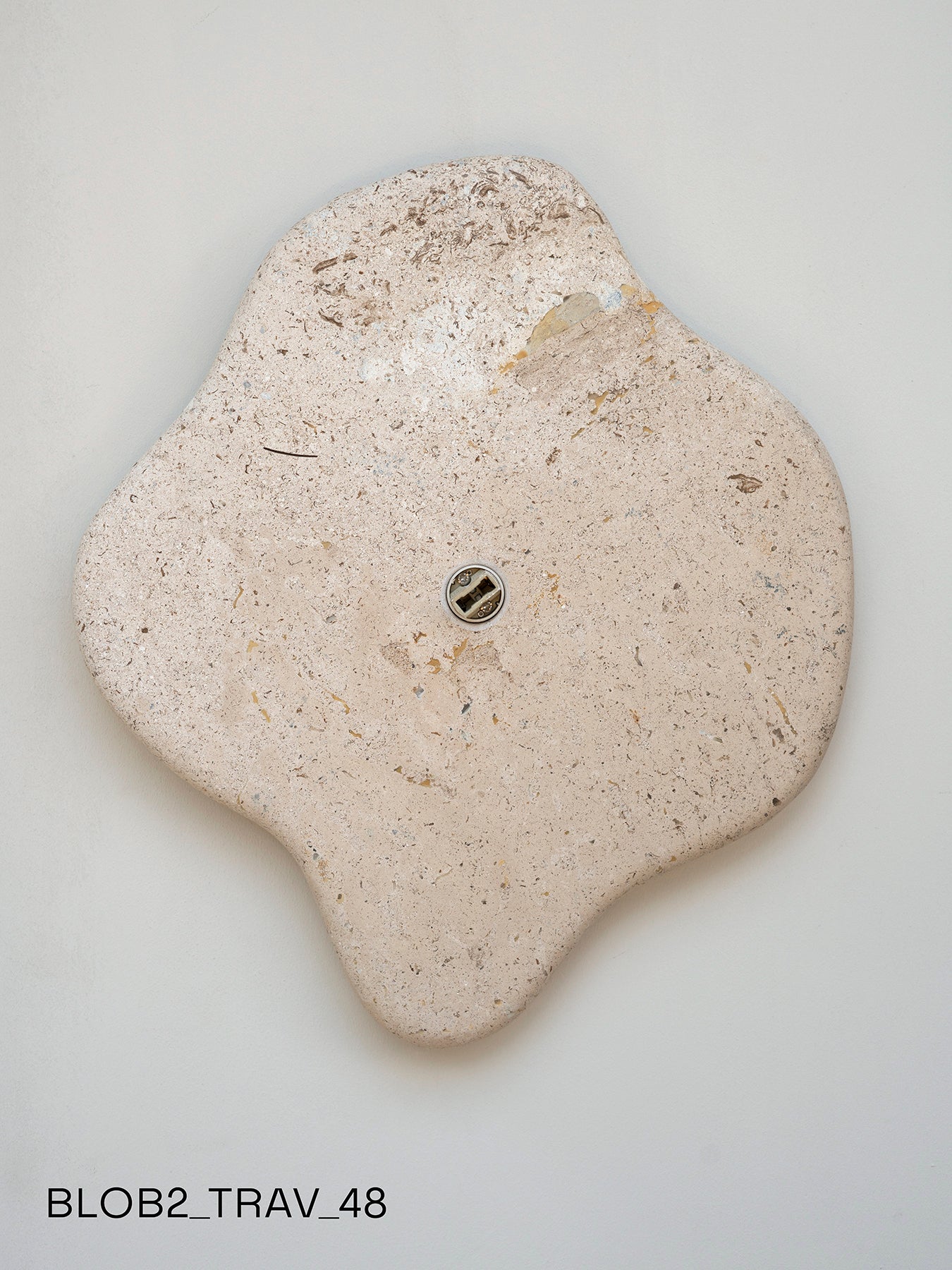 Blob Sconce #2 - Travertine