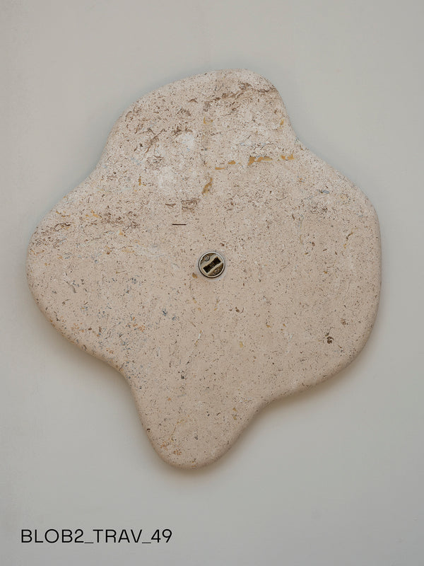 Blob Sconce #2 - Travertine