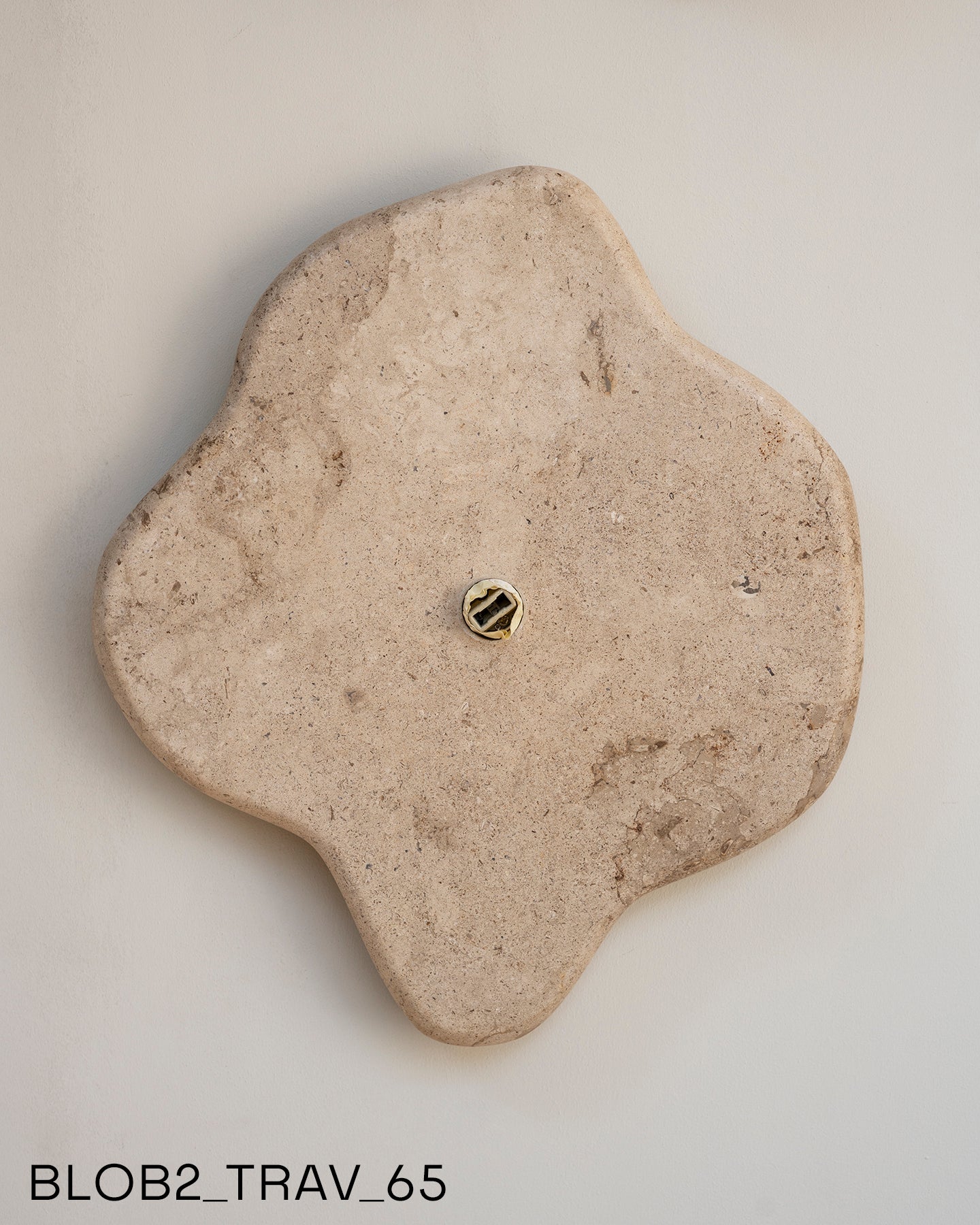 Blob Sconce #2 - Travertine