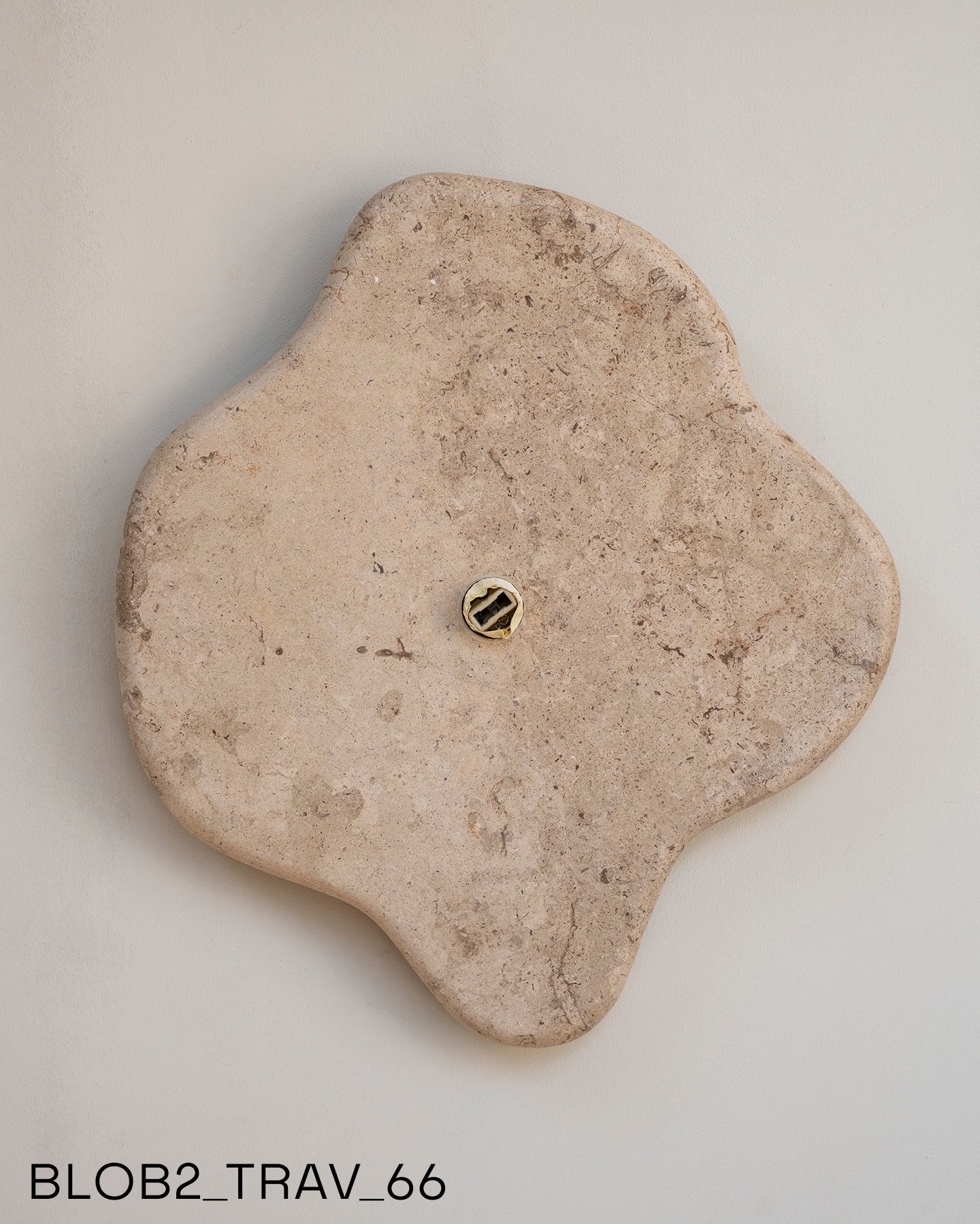 Blob Sconce #2 - Travertine