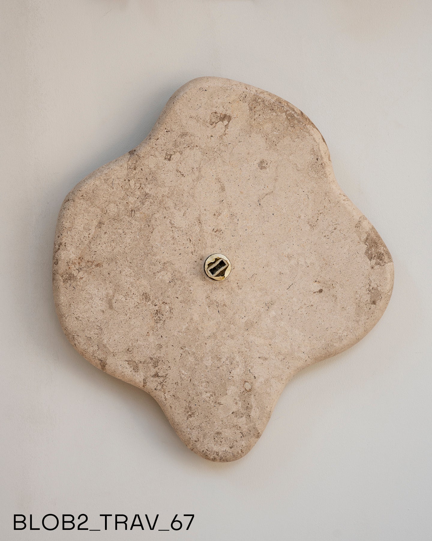 Blob Sconce #2 - Travertine