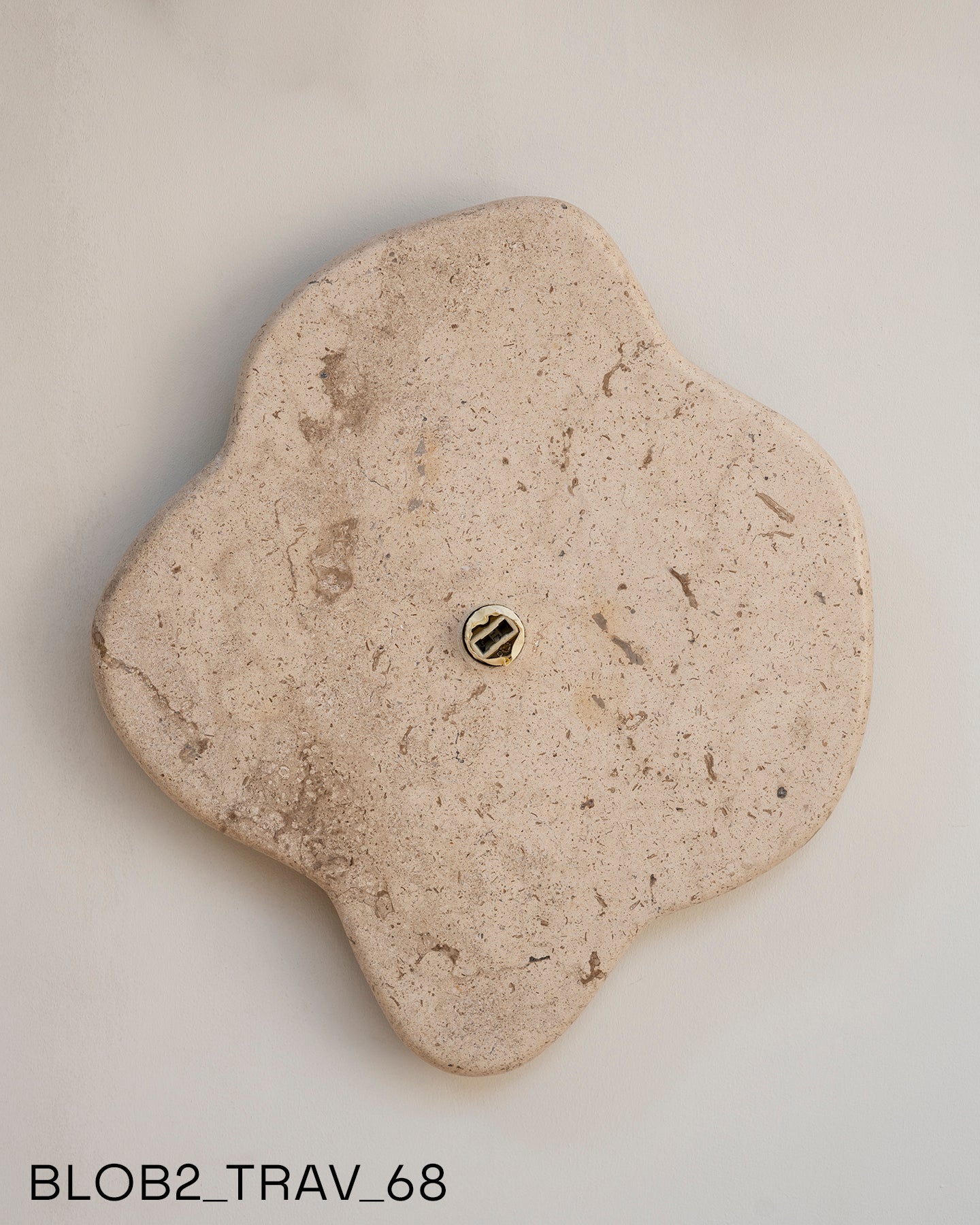 Blob Sconce #2 - Travertine