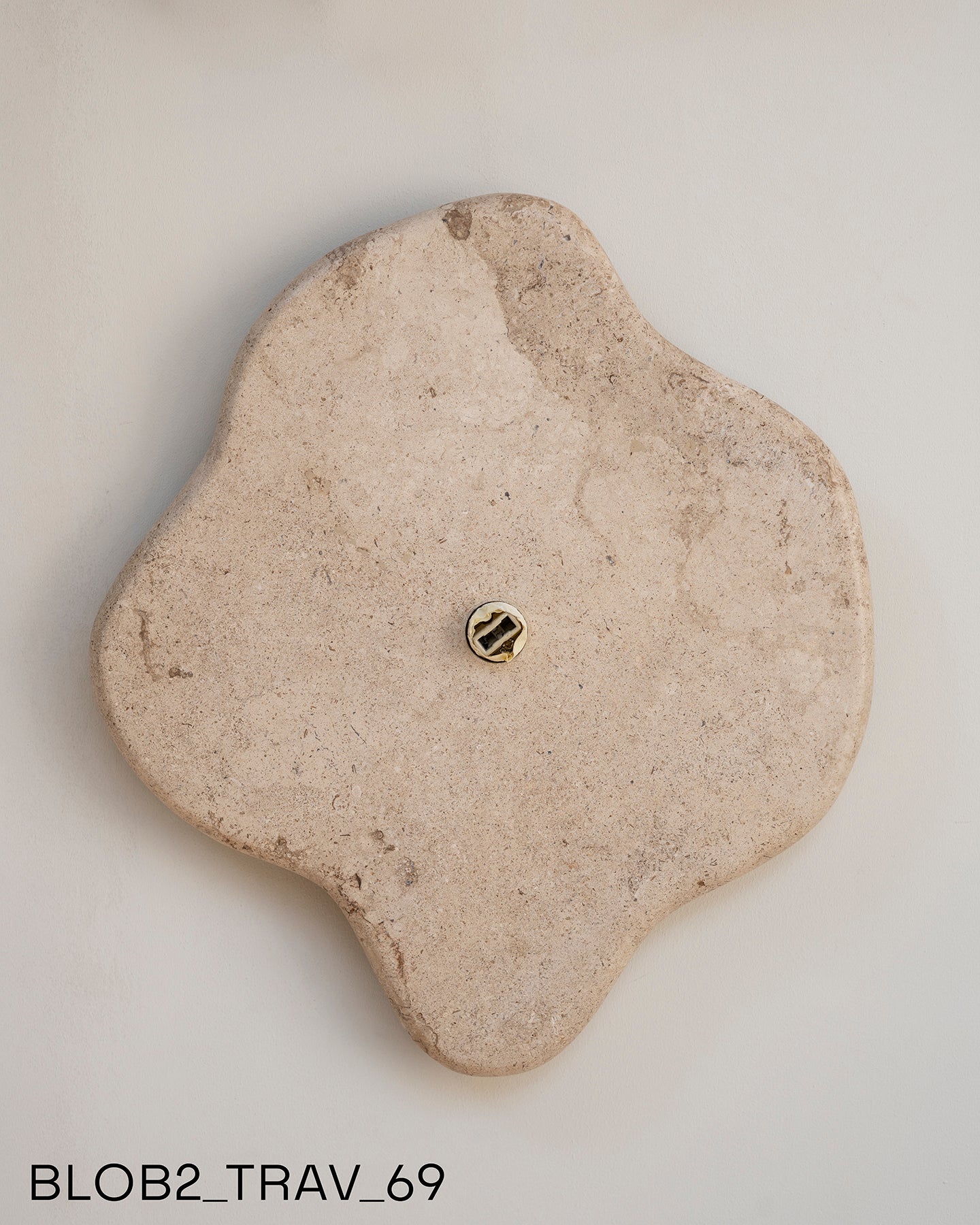 Blob Sconce #2 - Travertine