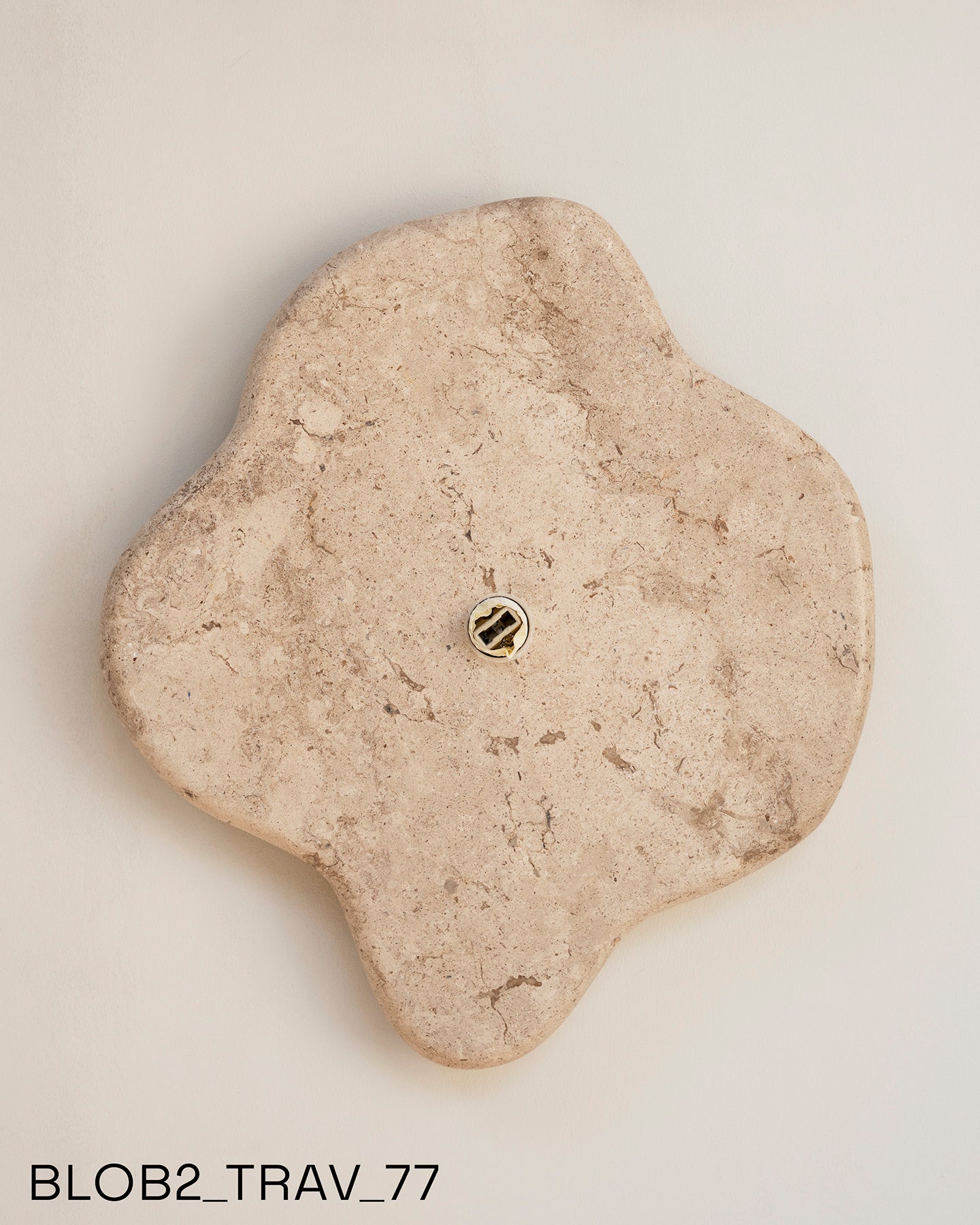 Blob Sconce #2 - Travertine