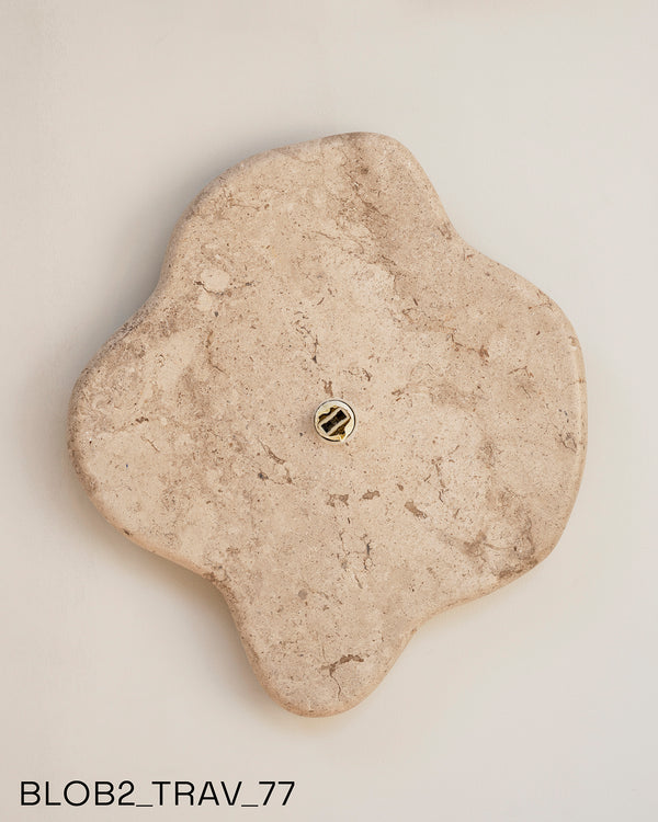 Blob Sconce #2 - Travertine