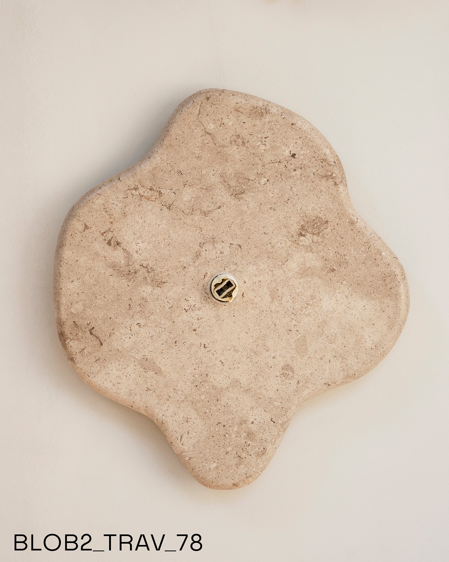 Blob Sconce #2 - Travertine