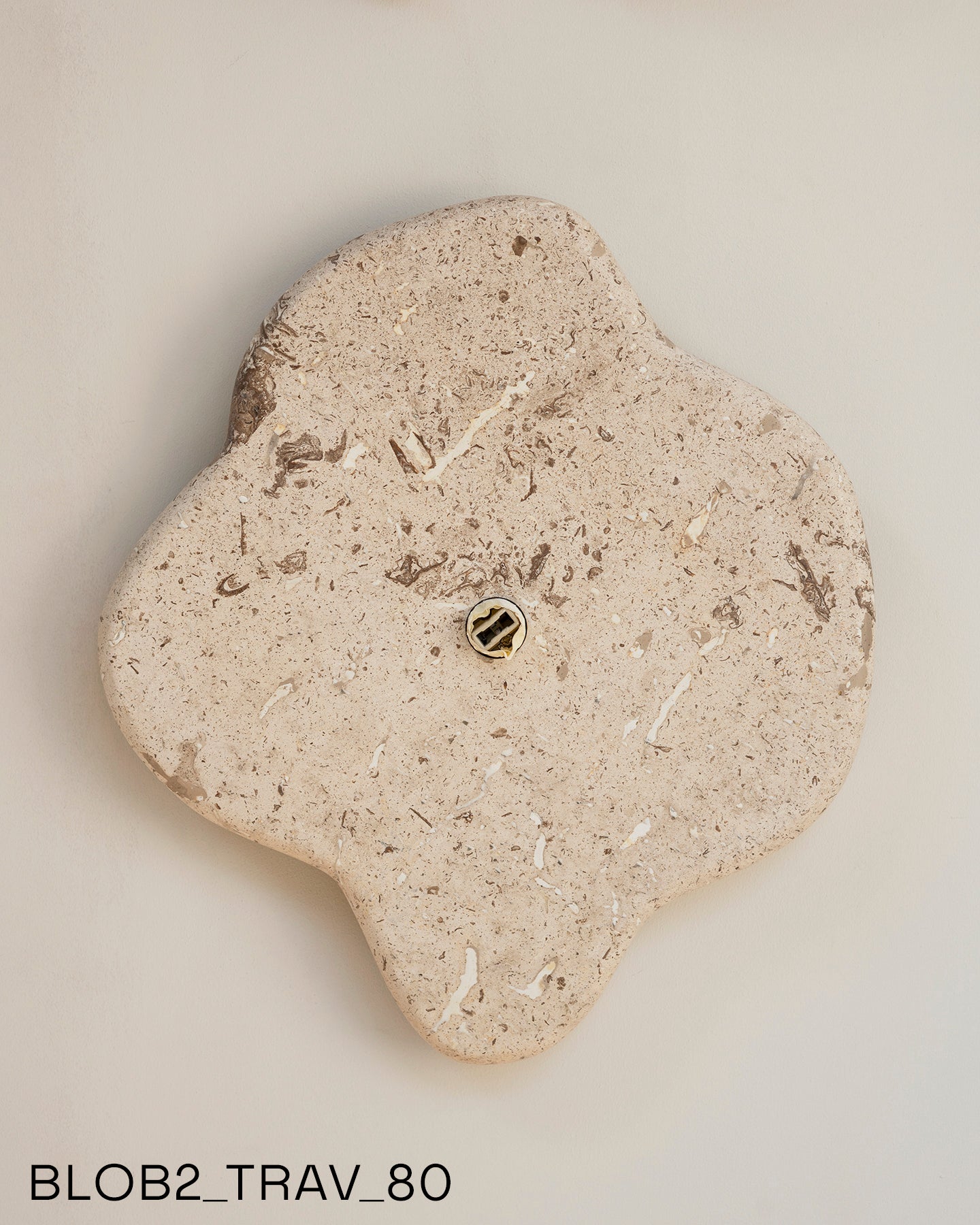 Blob Sconce #2 - Travertine