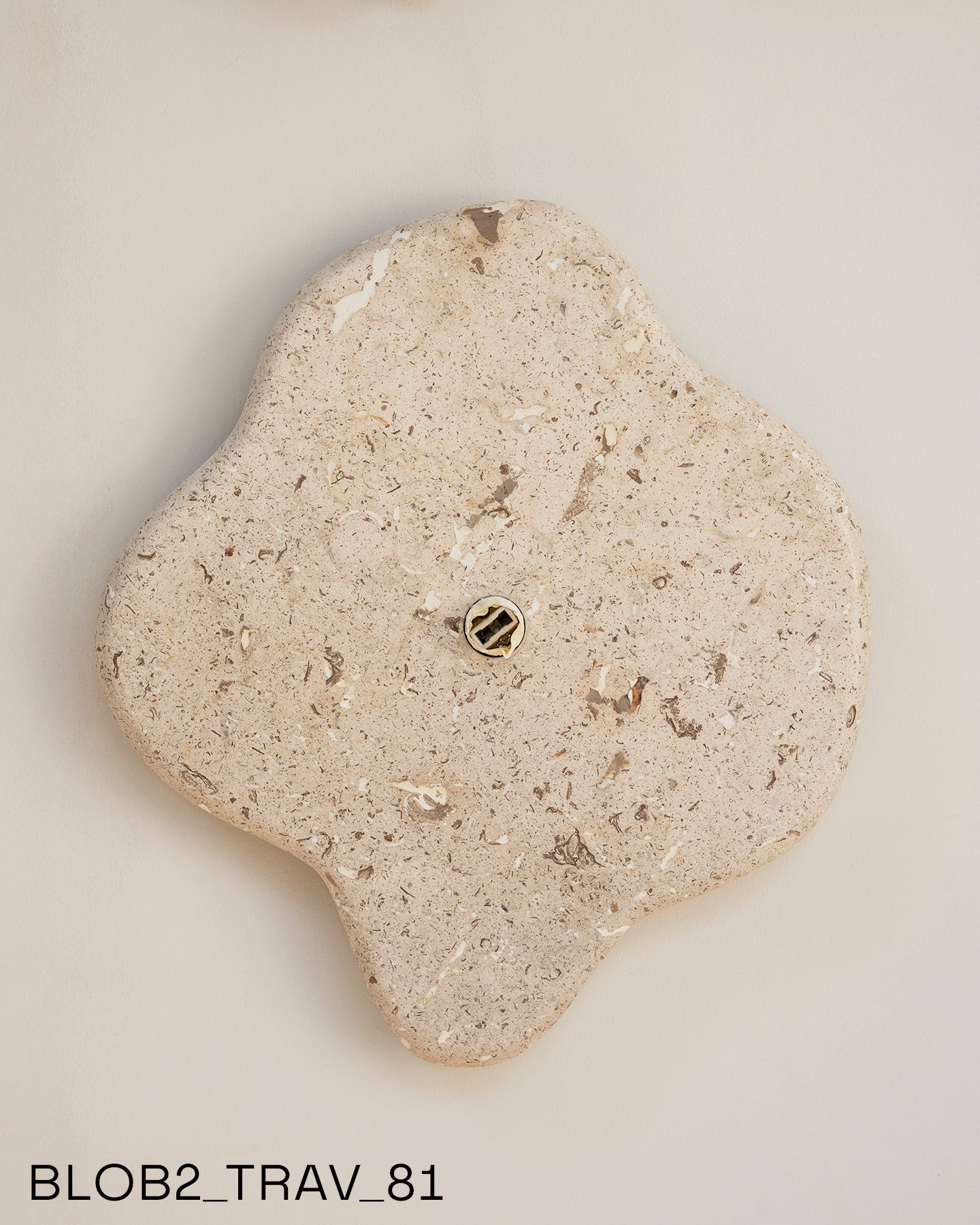 Blob Sconce #2 - Travertine