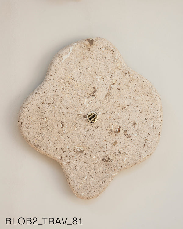 Blob Sconce #2 - Travertine