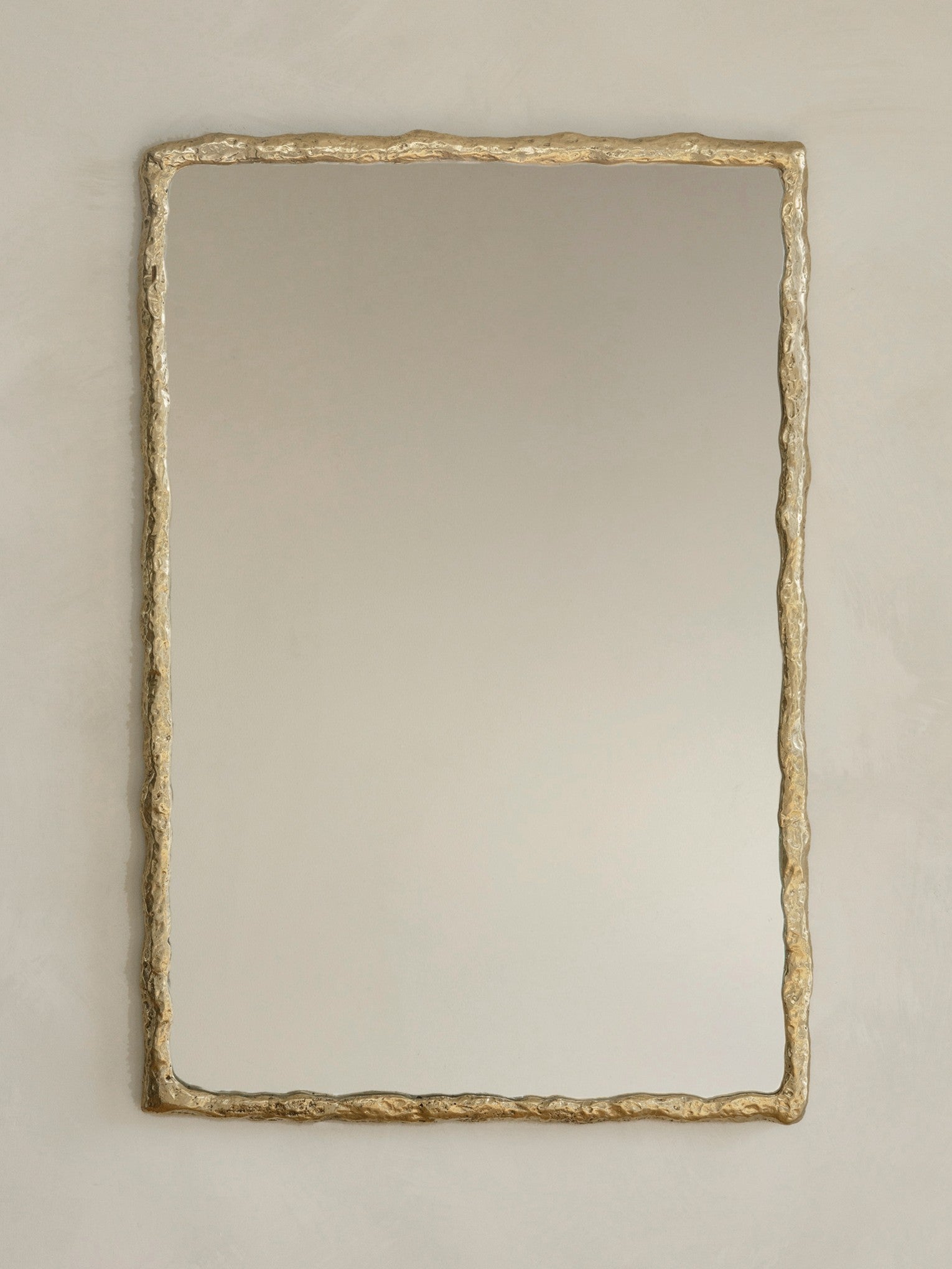 Suthep Mirror - Raw Polished Cast Brass