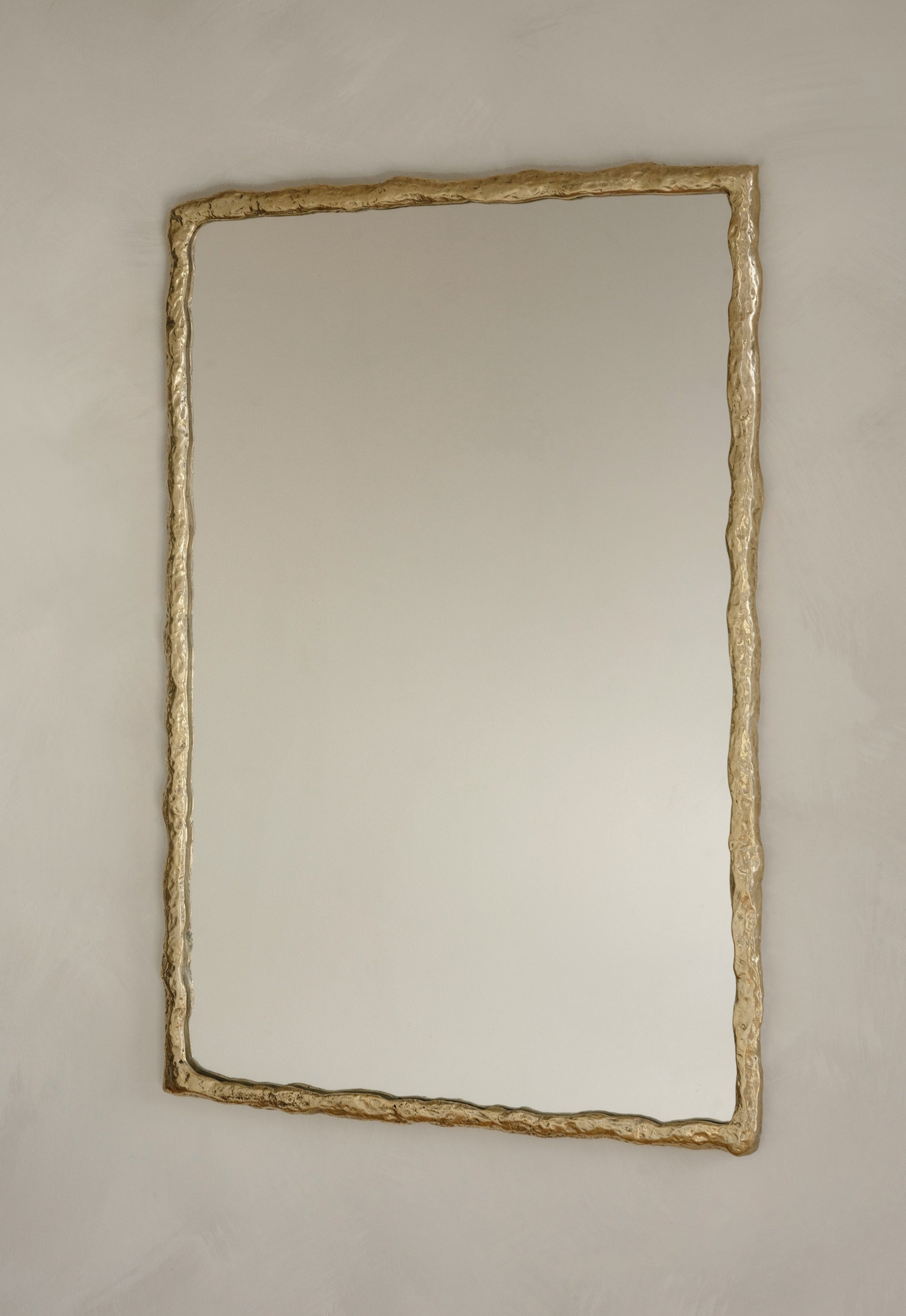 Suthep Mirror - Raw Polished Cast Brass