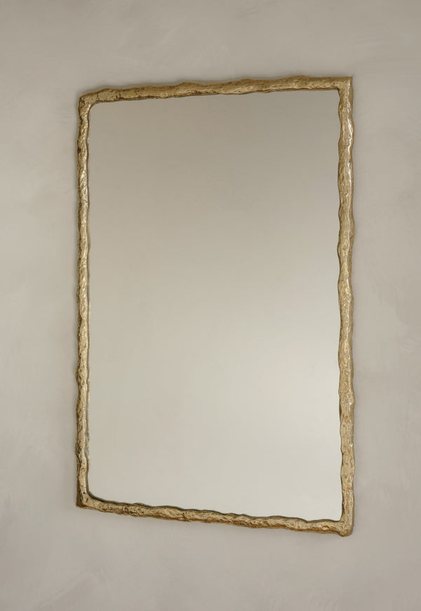 Suthep Mirror - Raw Polished Cast Brass