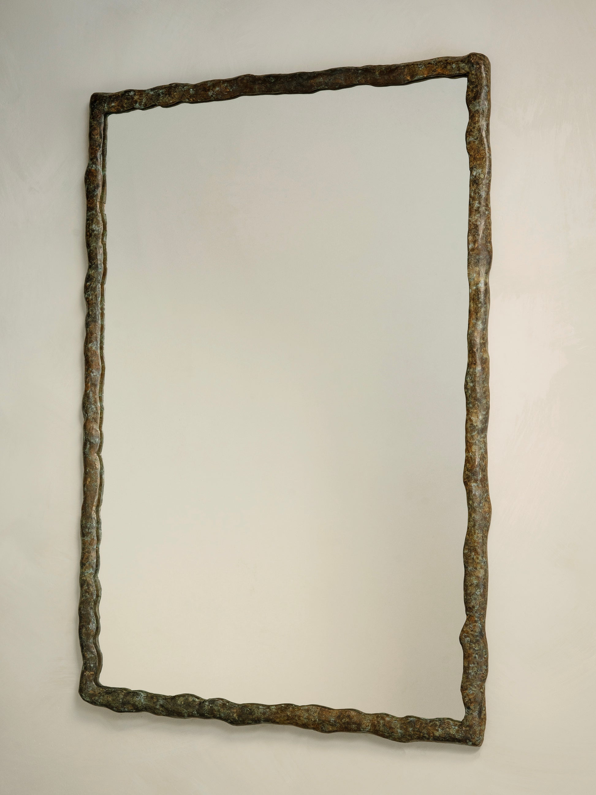 Suthep Mirror - Tri Color Antique Cast Brass