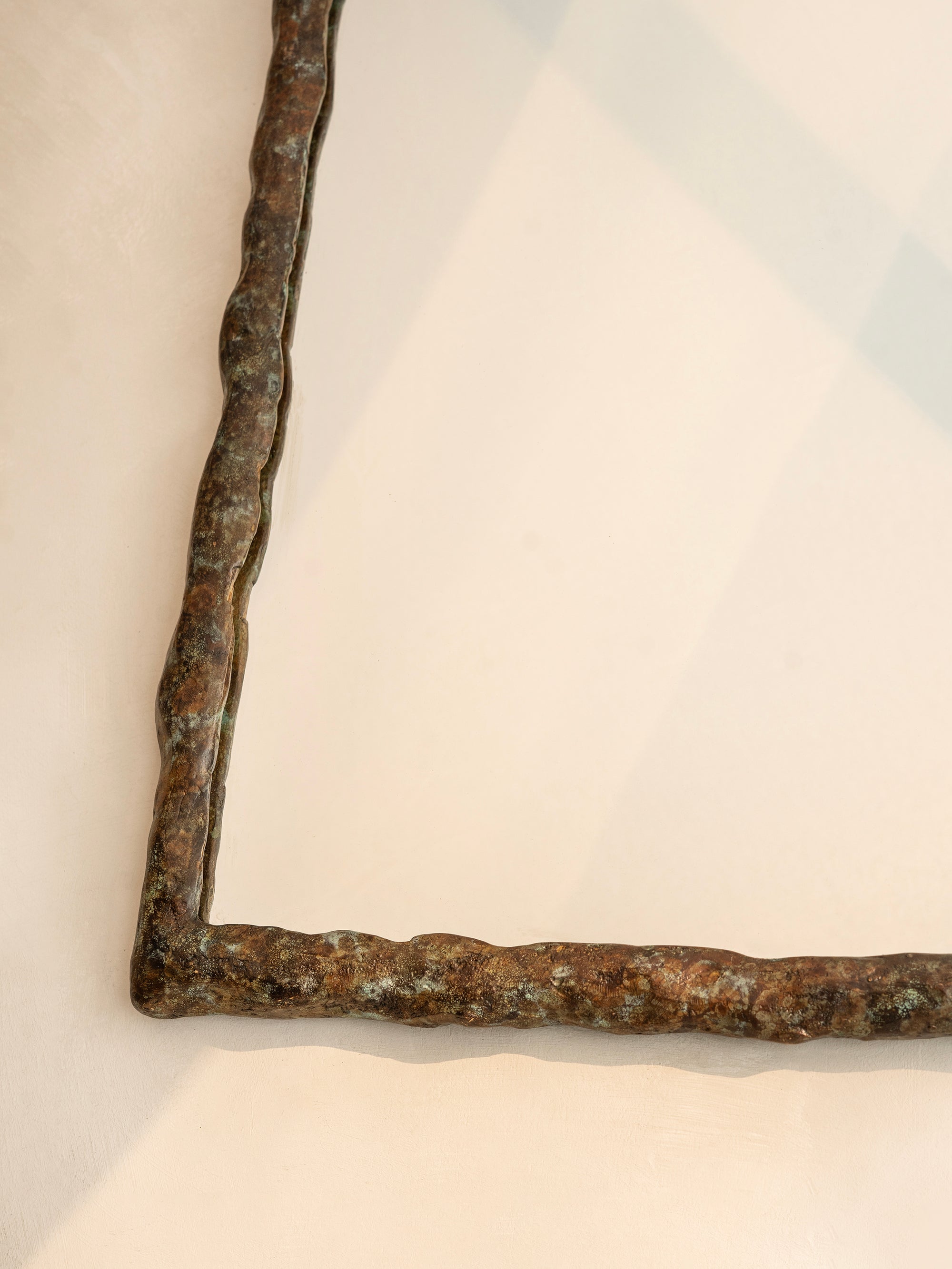 Suthep Mirror - Tri Color Antique Cast Brass