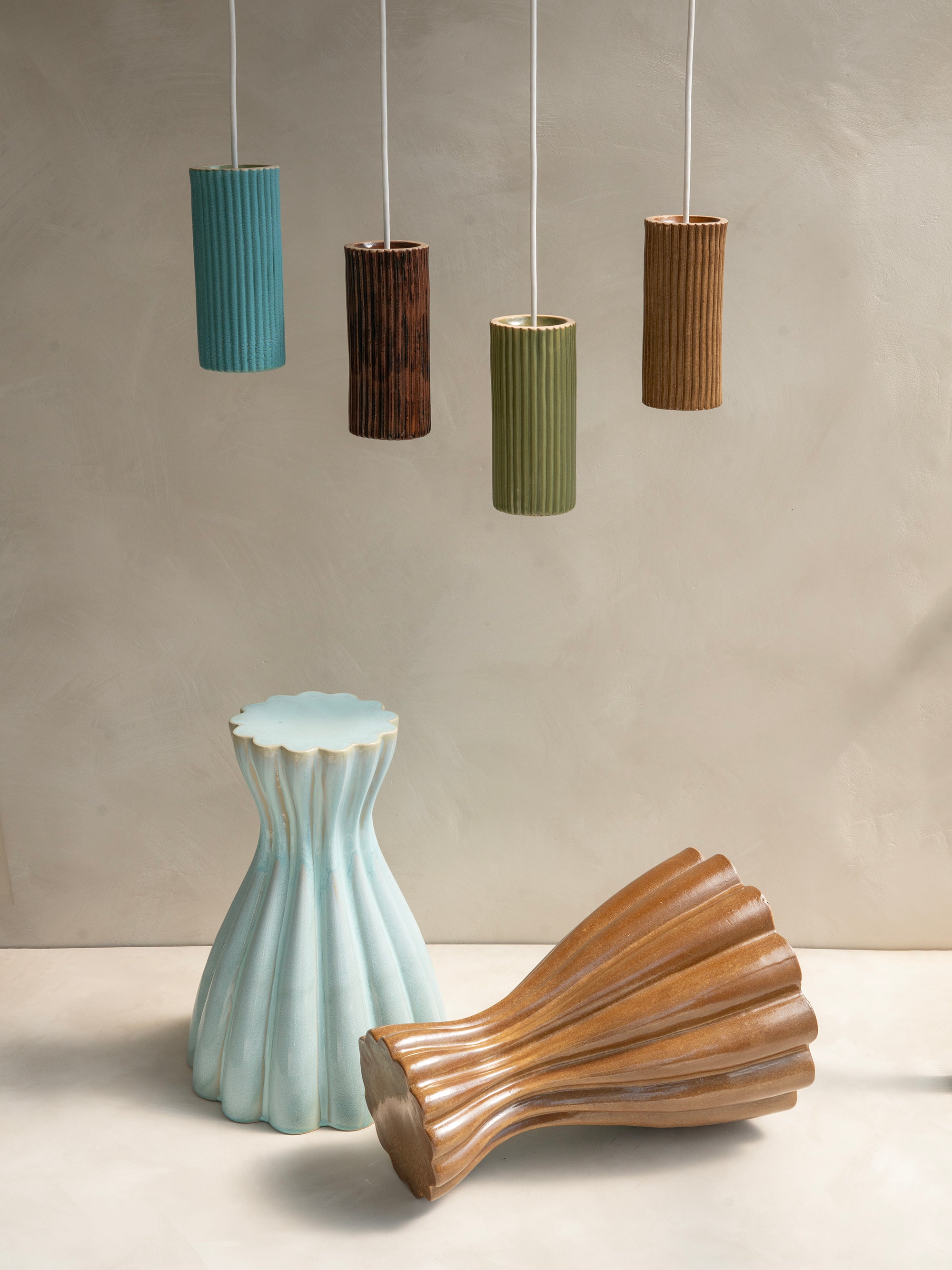 DIN Side Table - Fah Blue