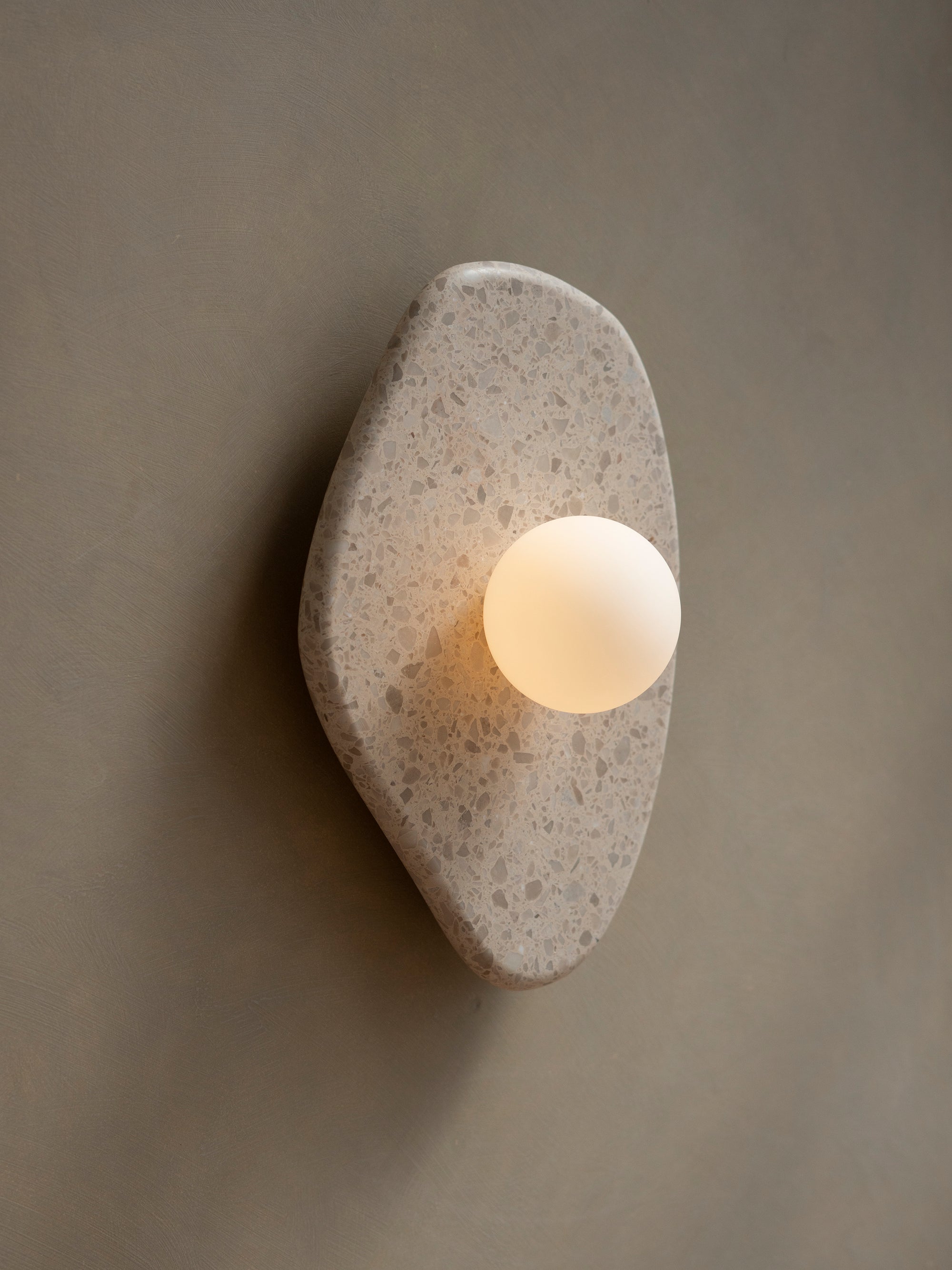 Blob Sconce #1 - Beige Terrazzo