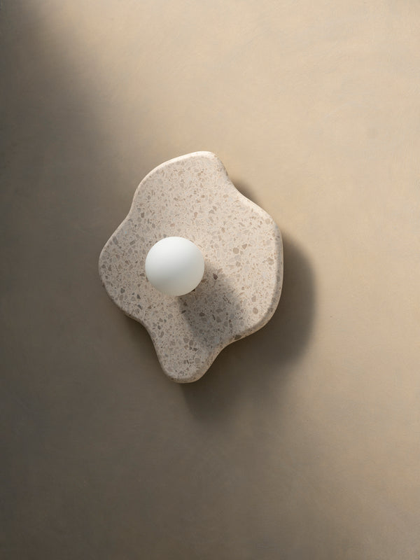 Blob Sconce #2 - Beige Terrazzo