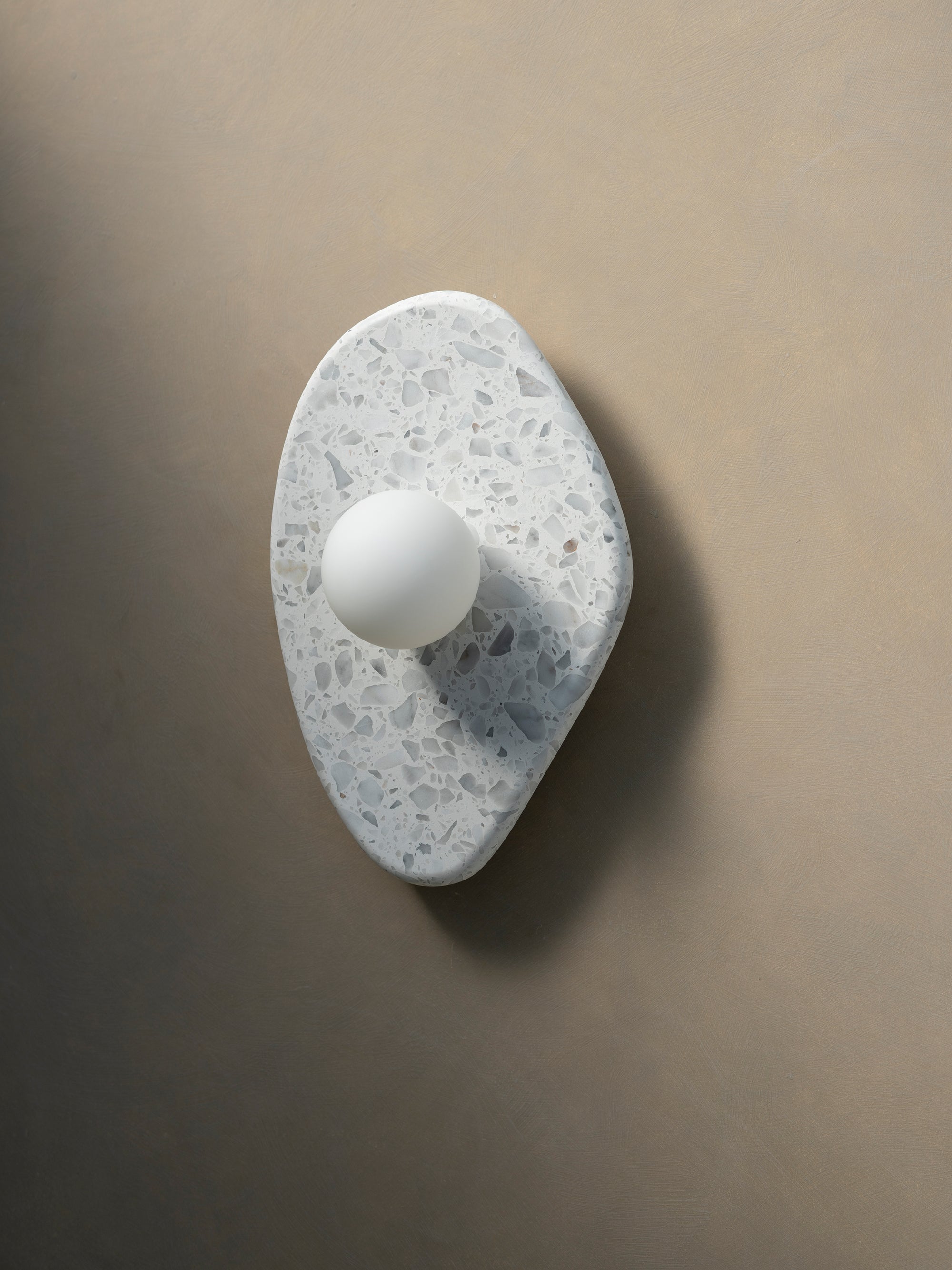 Blob Sconce #1 - Grey Terrazzo