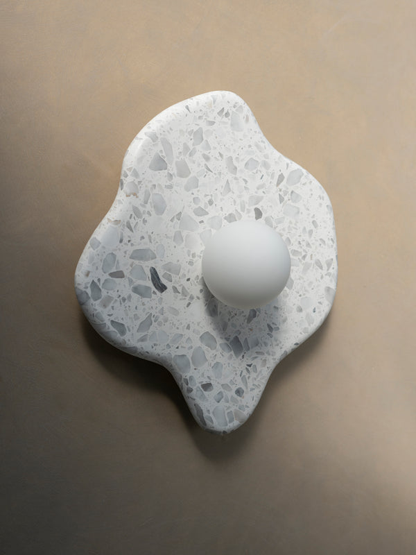 Blob Sconce #2 - Grey Terrazzo