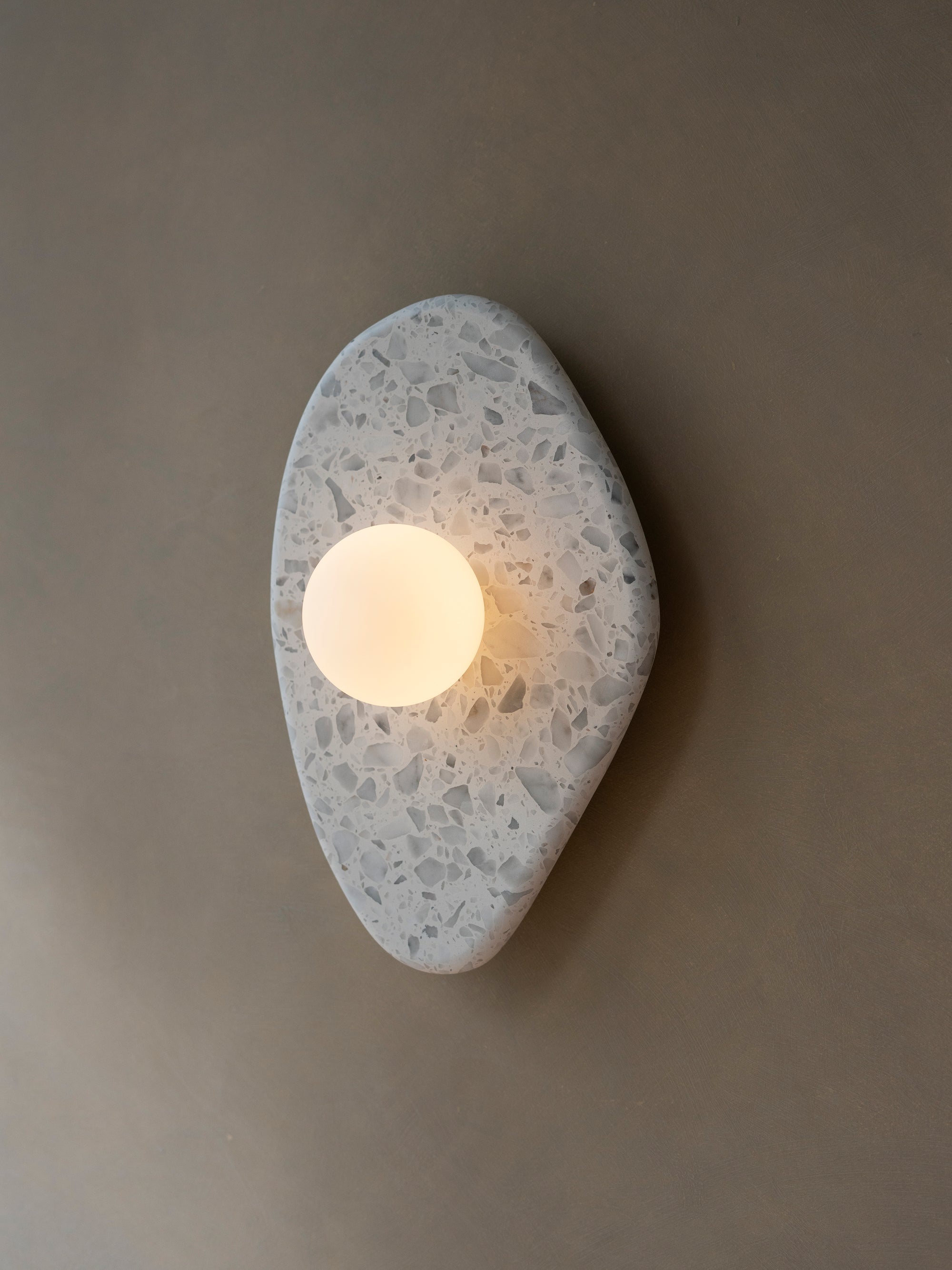 Blob Sconce #1 - Grey Terrazzo