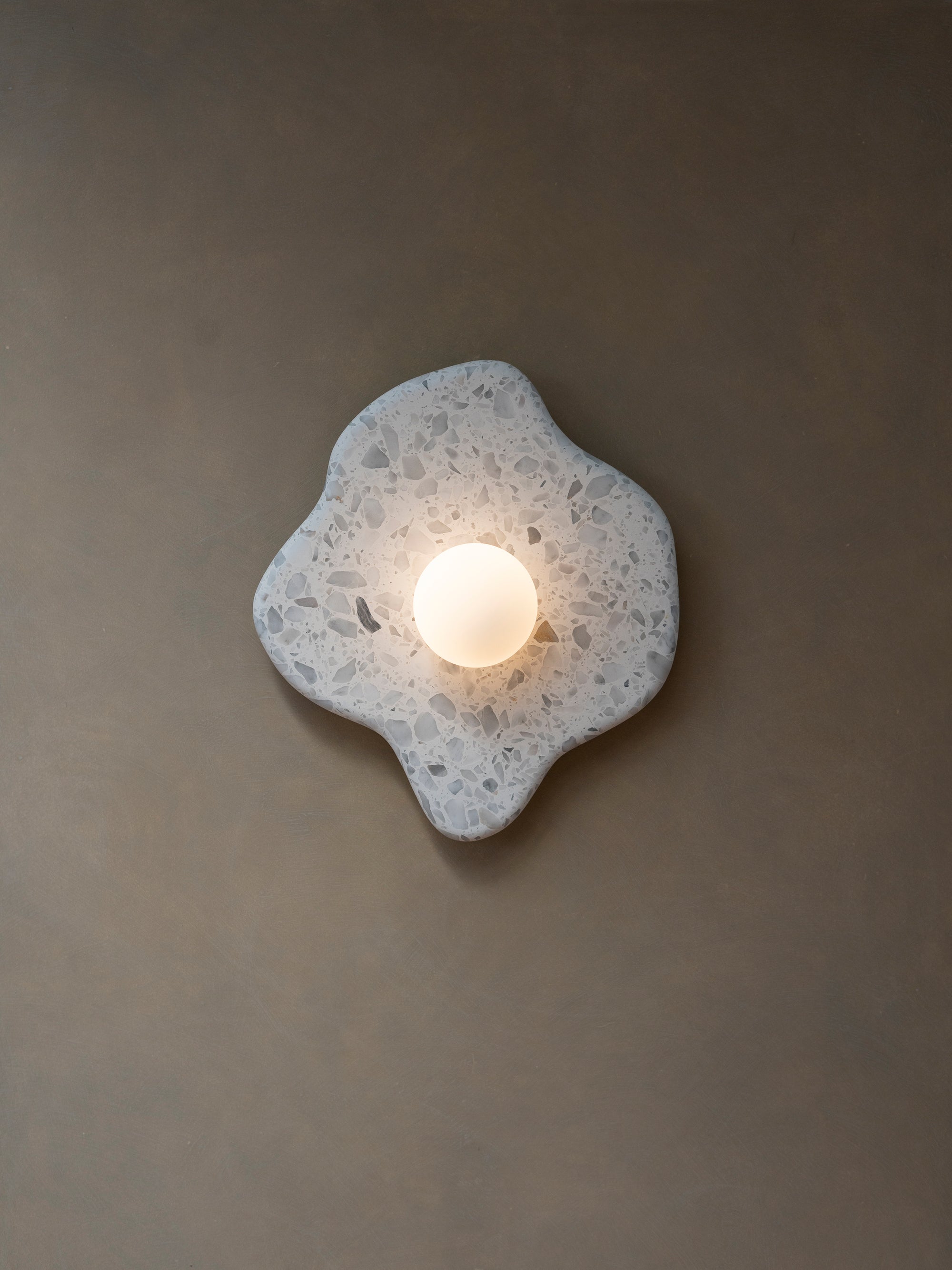 Blob Sconce #2 - Grey Terrazzo