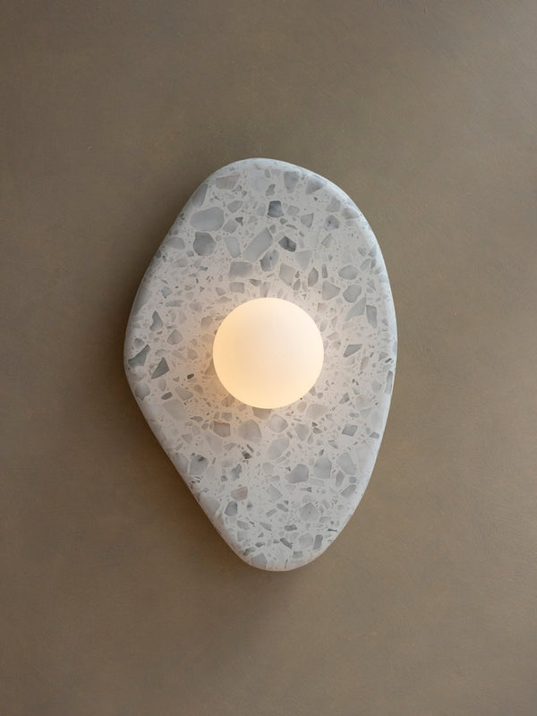 Blob Sconce #1 - Grey Terrazzo