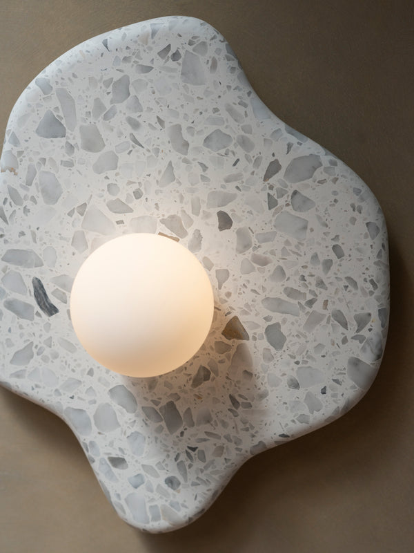 Blob Sconce #2 - Grey Terrazzo