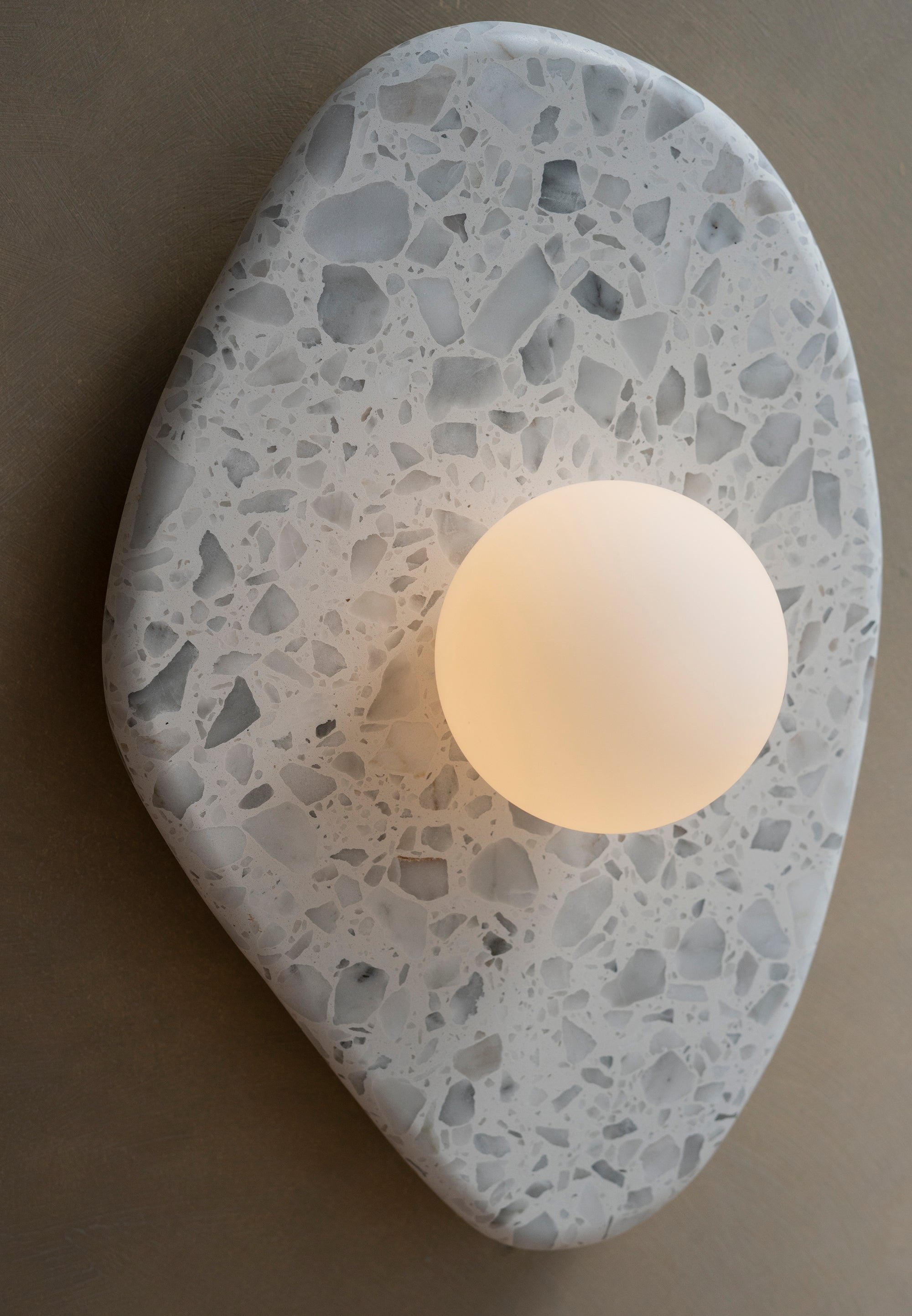 Blob Sconce #1 - Grey Terrazzo