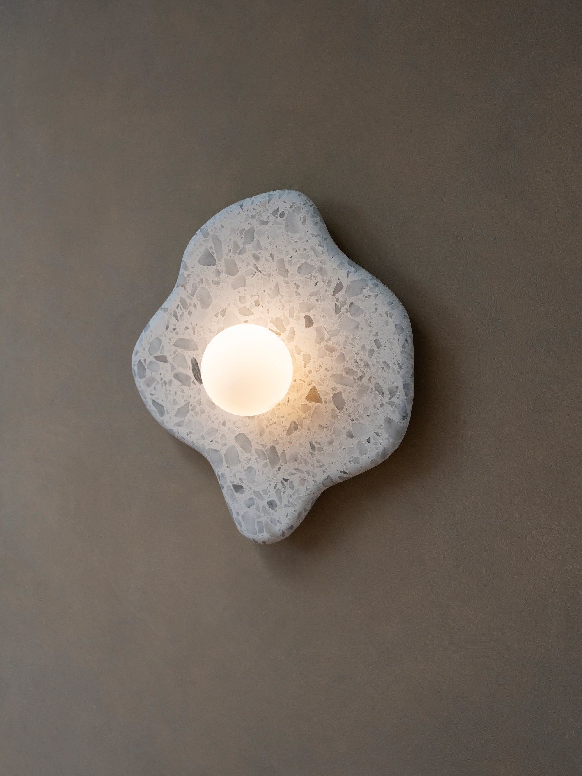 Blob Sconce #2 - Grey Terrazzo